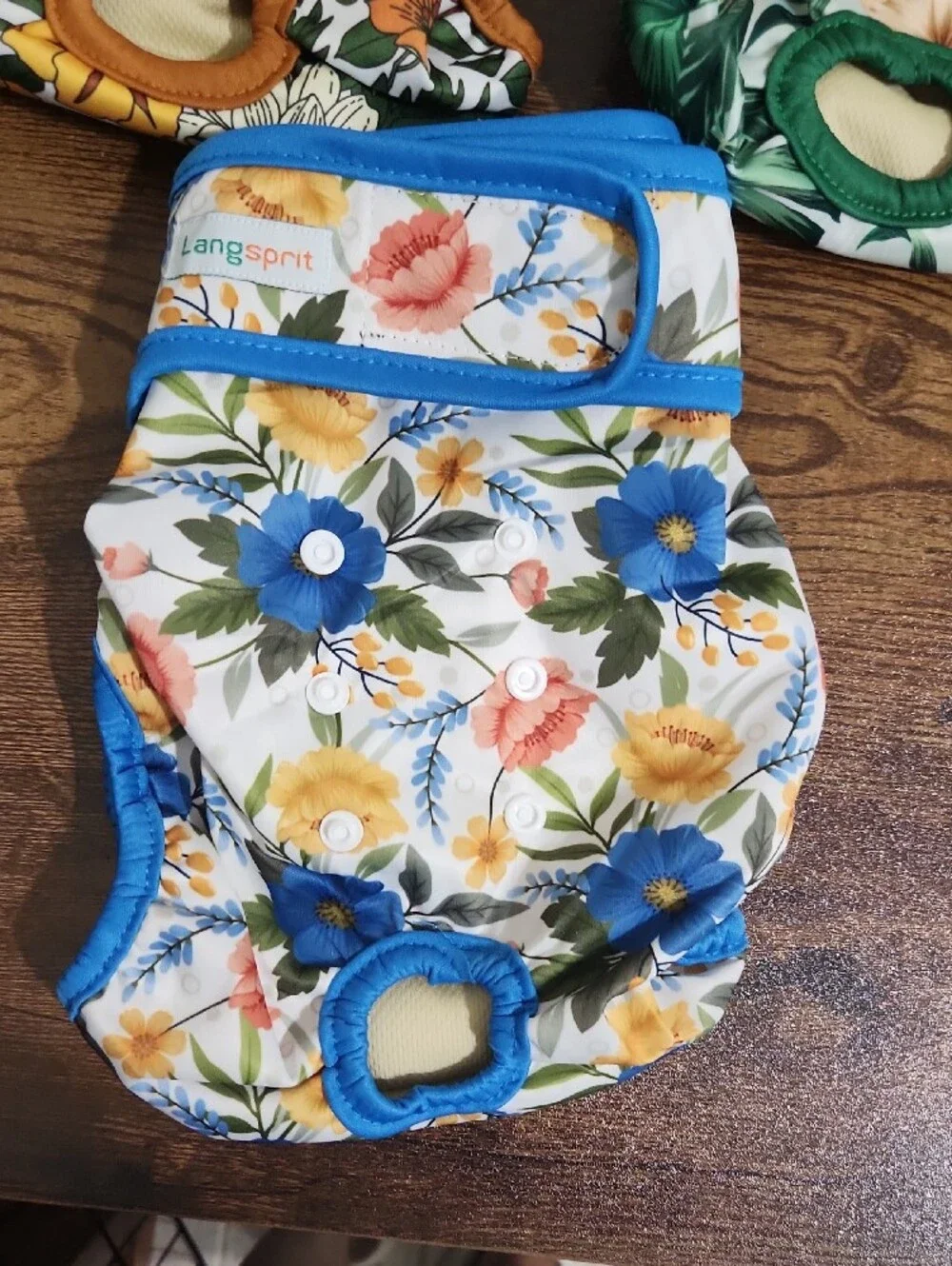 Floral Set of Reusable Dog Diapers
